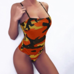 Camouflage Summer Sleeveless Bodysuit