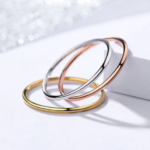 Elegant 925 Sterling Silver Thin Stackable Ring