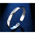 Silver Plated High Gloss Engraved Bangle Cuff