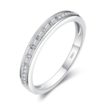 925 Sterling Silver Cubic Zirconia Eternity Band