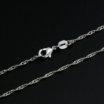 Quality Sterling Silver Plated Water Wave Necklace