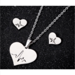 Stainless Steel Love & Life Jewelry Set