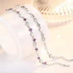 Sterling Silver Plated Forever Hearts Zirconia Bracelet