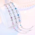 Elegant Silver Plated Zirconia Heart Bracelet