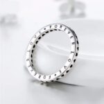 Exquisite 925 Sterling Silver Classic Hearts Forever Love Ring