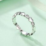 925 Sterling Silver Forever Love Zirconia Heart Ring
