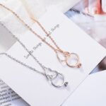 Sterling Silver/Rose Plated Ring + Heart Pendant Choker