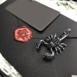 AAA+ Sterling Silver Plated Rebel Scorpion Zirconia Pendant Necklace