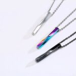 Stainless Steel Mobius Symbol Pendant Necklace
