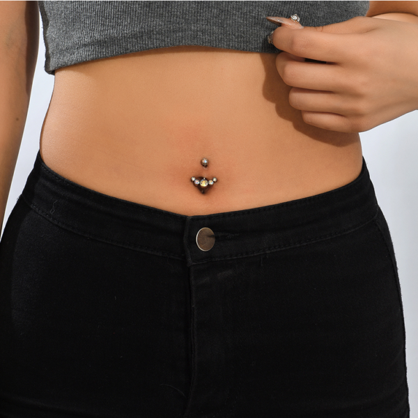 316L Surgical Steel Curved Navel/Belly Button Bar Piercing - Image 4