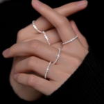 Elegant 925 Sterling Silver Simple Twist Strand Ring