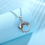 Vintage 925 Sterling Silver Retro Dragon Temperament Pendant