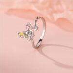 Exquisite 925 Sterling Silver Zircon Ice Butterfly Jewelry Set