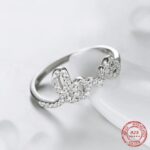 925 Sterling Silver Forever Love Zirconia Promise Ring