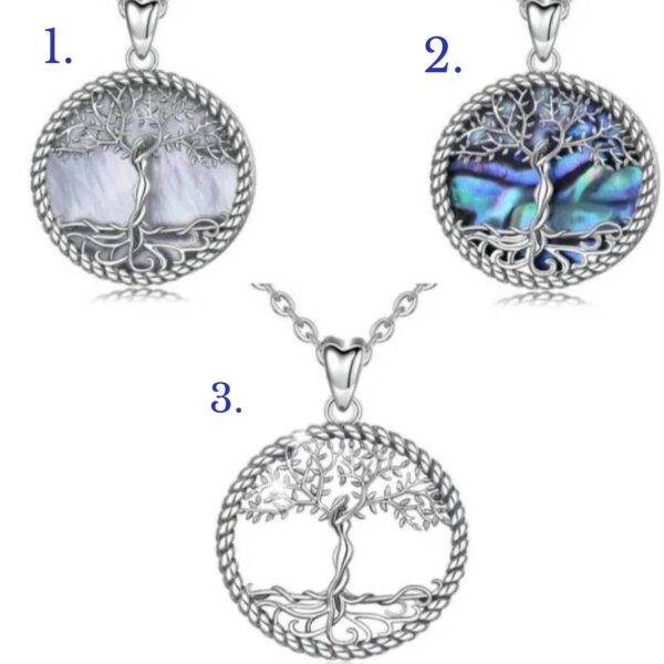 Authentic 925 Sterling Silver Mother's Root Tree of Life Vintage Pendant Necklace - Image 4