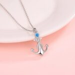 Exquisite 18K 925 Sterling Silver Delicate Infinity Anchor Cremation Urn Pendant