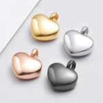 Quality 316L Stainless Steel Cremation Memorial Urn Heart Pendant Necklace