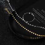 Radiant 18K 925 Sterling Silver 2MM Reflective Fashion Clavicle Choker