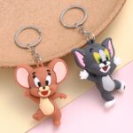Classic Cartoon Memories: Cute Cat & Mouse (Tom & Jerry) Pendant Key-chain