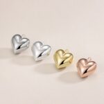 18K Hand-made 100% 925 Sterling Silver Elegant Heart Charm Pendant + Necklace