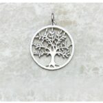 Sterling Silver/Gold Plated Tree of Life Fashion Pendant