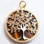 18K Gold Plated Nature's Tree of Life Dazzling Zircon Pendant