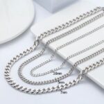 Italy 925 Sterling Silver (5MM/8MM) Diamond-Cut Cuban Link Chain
