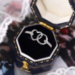 Elegant 925 Sterling Silver Lovers Circle Promise Ring