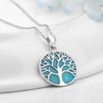 Cool 925 Sterling Silver Tree of Life Glowing Enamel Pendant Necklace