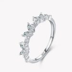 Genuine 925 Sterling Silver Dazzling Zirconia Crystal Butterfly Ring