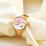 Quality 316L Stainless Steel Tai Chi/Yin Yang Symbol Signet Ring