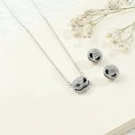 The Nightmare Before Christmas Jack Skellington Rhinestone Luxury Jewelry Set