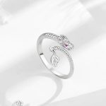 Authentic 925 Sterling Silver Personality Dragon Adjustable Ring