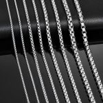 Quality 316L Stainless Steel 5MM Crisscross Classic Curb Link Chain Necklace