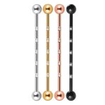 1PC Quality Titanium Industrial Barbell Micro Zircon Insert Helix Piercing