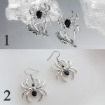 Classic Halloween Spider Creative Design Stud/Hook Earrings