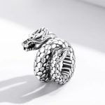 Exquisite 925 Sterling Silver Vintage Dragon Charm Fit for Bracelets