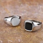 Quality Unisex 316L Stainless Steel Polished Signet Ring