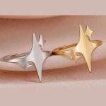 Quality Stainless Steel Triple Star Fashion Ring