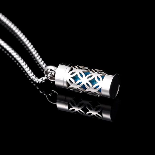 Stainless Steel Essential Aromatherapy Perfume & Oil Diffuser Necklace - Image 2