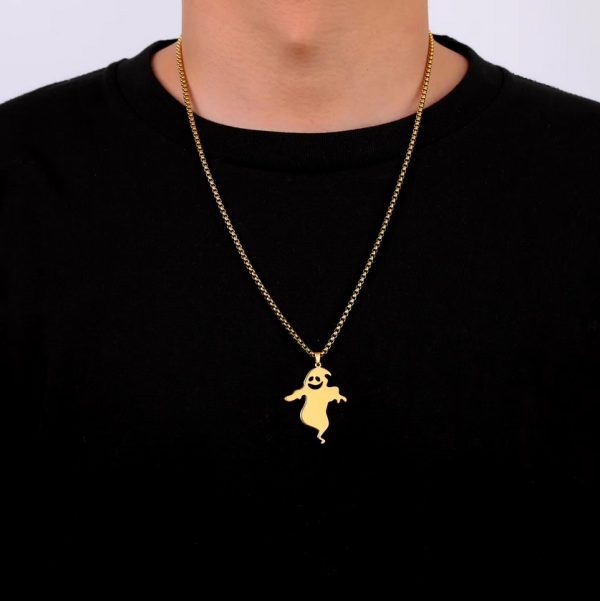 Men's Quality Stainless Steel Funny Ghost Pendant Necklace - Image 2