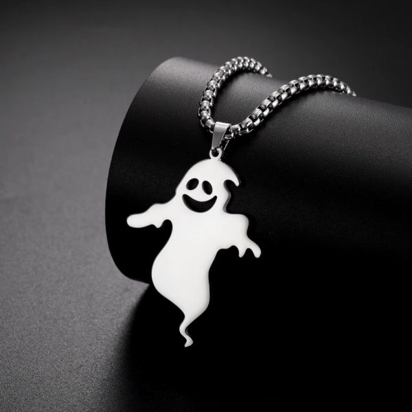 Men's Quality Stainless Steel Funny Ghost Pendant Necklace - Image 4