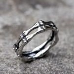 Classic 316L Stainless Steel Retro 3D Skeleton Bones Ring