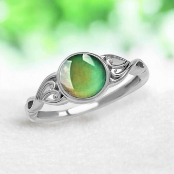 Elegant Color Changing Temperature Emotions Mood Stone Ring