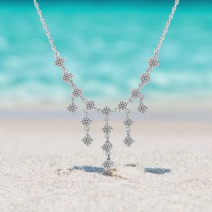 Exquisite 18K 925 Sterling Silver 1.8CT Full Moissanite Premium Pendant Choker