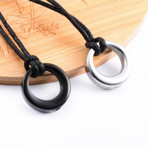 Stainless Steel “Always in my heart” Circle of Life Cremation Pendant Necklace