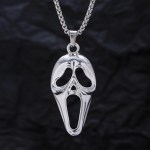 Men’s Creative Hollow Face Scream Mask Pendant Necklace
